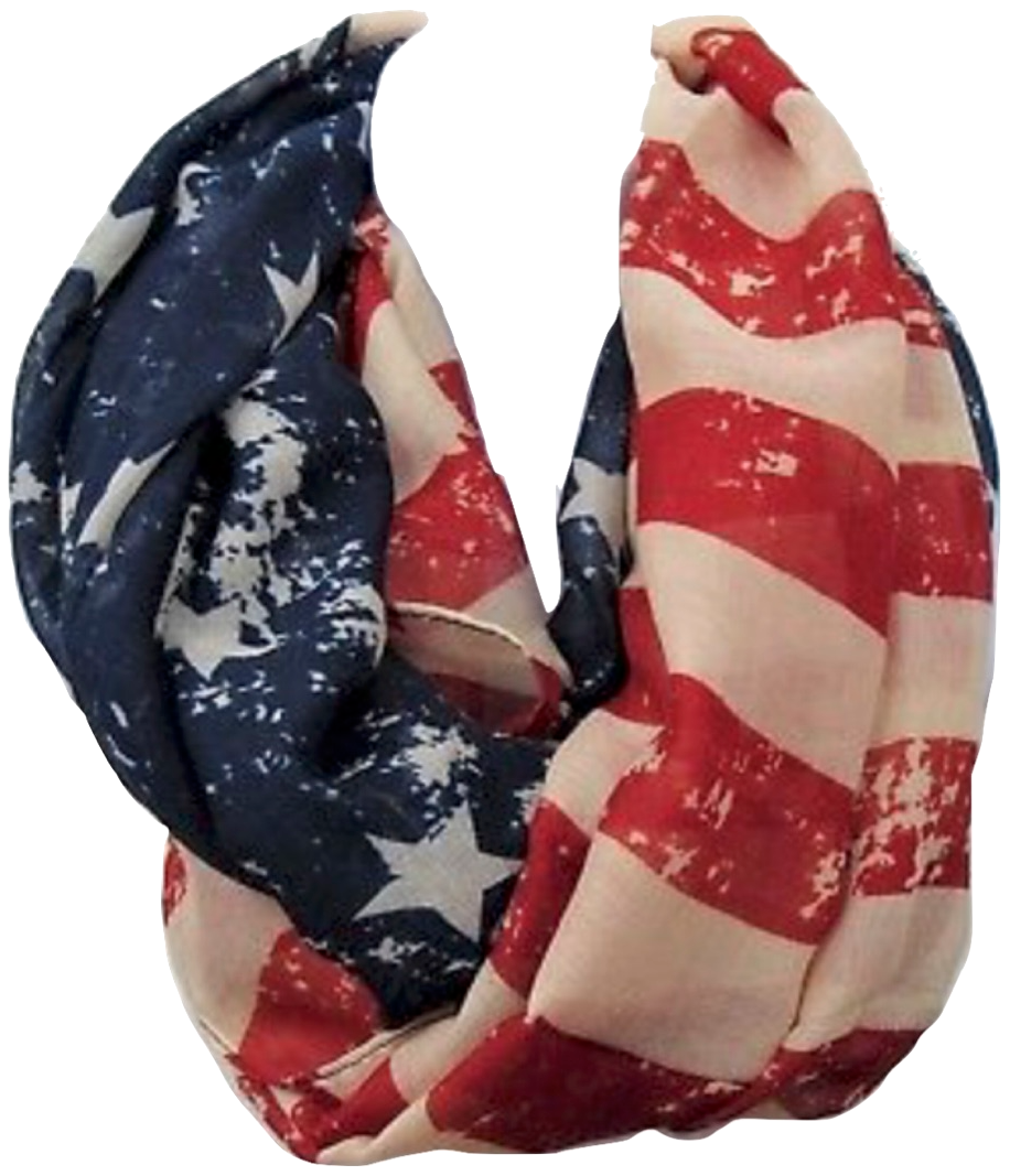 American Flag Eternity Scarf